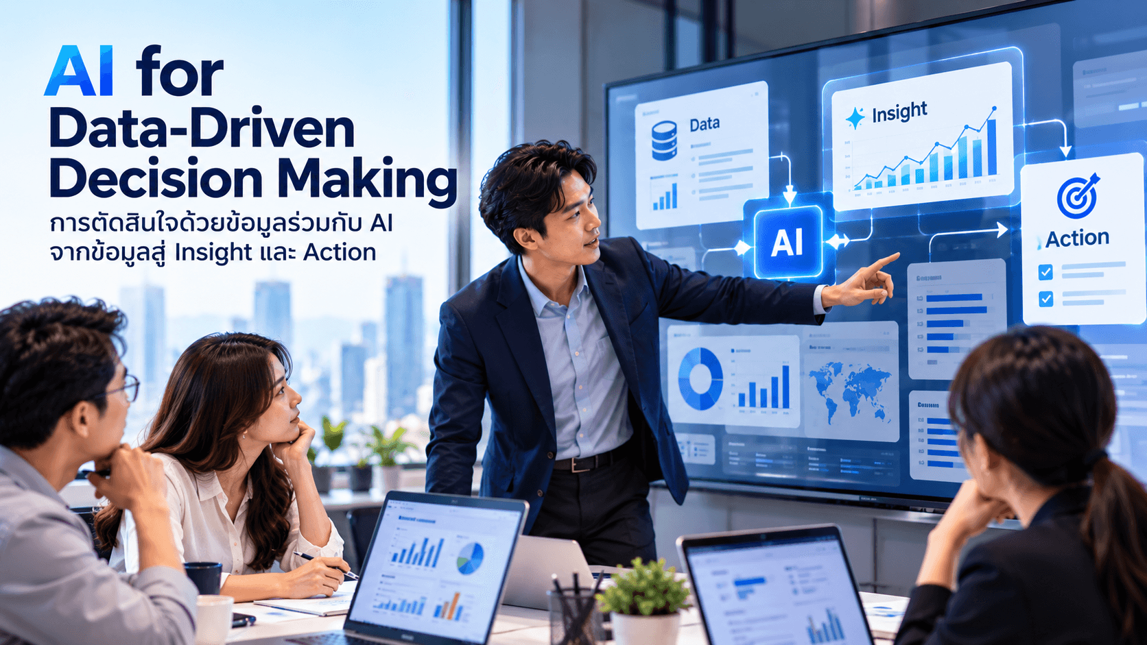 ปกหลักสูตร AI for Data-Driven Decision Making
